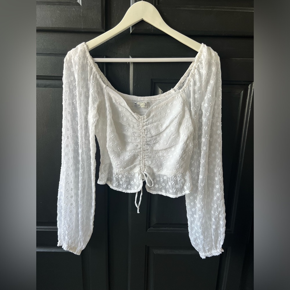 NWT Hollister Small white long sleeve top